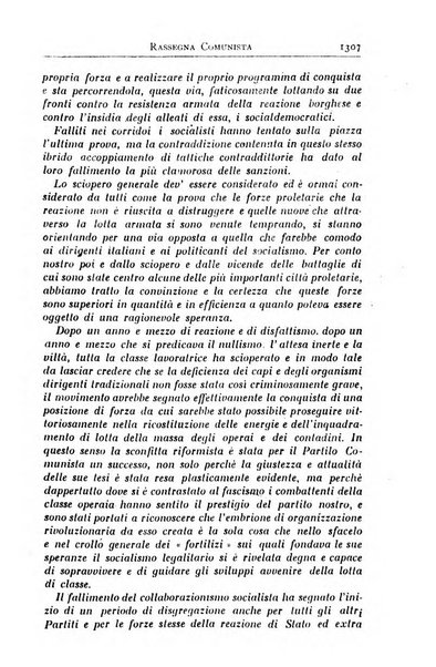 Rassegna comunista teoria, critica, documentazione del Movimento comunista internazionale