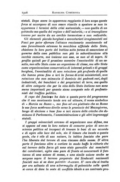 Rassegna comunista teoria, critica, documentazione del Movimento comunista internazionale