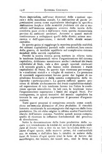 Rassegna comunista teoria, critica, documentazione del Movimento comunista internazionale