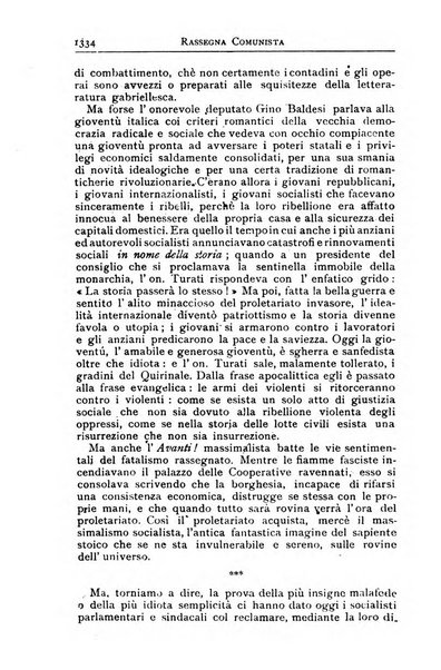 Rassegna comunista teoria, critica, documentazione del Movimento comunista internazionale