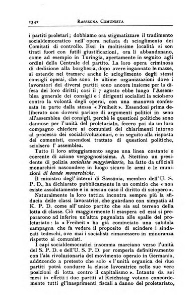 Rassegna comunista teoria, critica, documentazione del Movimento comunista internazionale