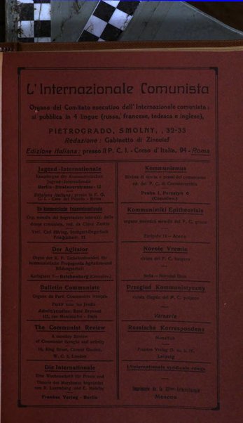 Rassegna comunista teoria, critica, documentazione del Movimento comunista internazionale