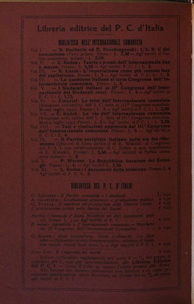 Rassegna comunista teoria, critica, documentazione del Movimento comunista internazionale