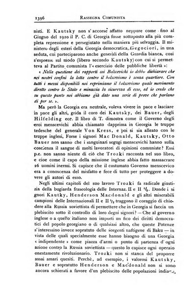 Rassegna comunista teoria, critica, documentazione del Movimento comunista internazionale