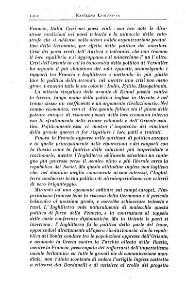 Rassegna comunista teoria, critica, documentazione del Movimento comunista internazionale