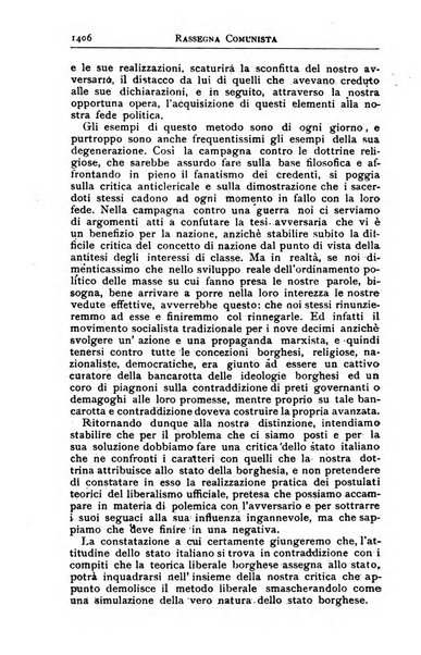 Rassegna comunista teoria, critica, documentazione del Movimento comunista internazionale