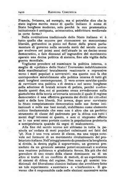 Rassegna comunista teoria, critica, documentazione del Movimento comunista internazionale