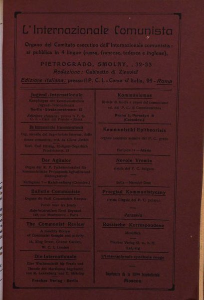 Rassegna comunista teoria, critica, documentazione del Movimento comunista internazionale