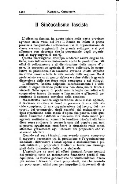 Rassegna comunista teoria, critica, documentazione del Movimento comunista internazionale