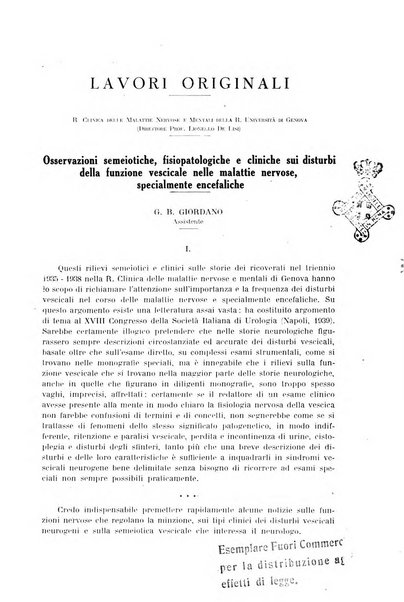 Rassegna di neurologia vegetativa