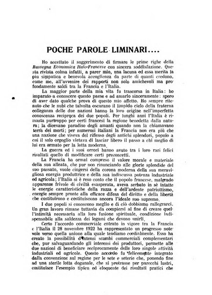 Rassegna economica italo-francese revue mensuelle des problemes economiques et commerciaux franco-italiens