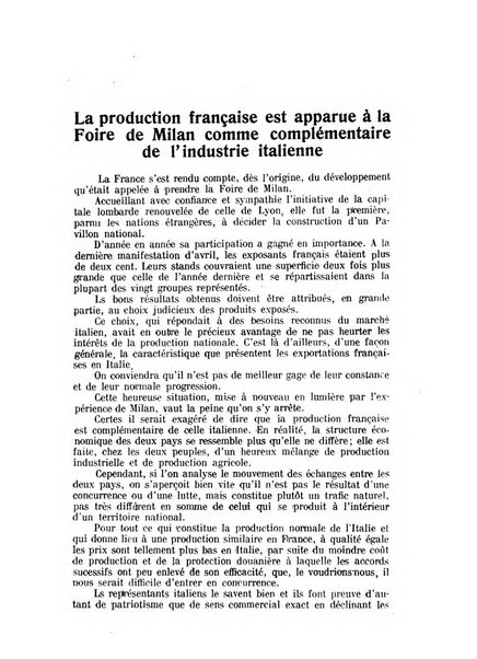 Rassegna economica italo-francese revue mensuelle des problemes economiques et commerciaux franco-italiens