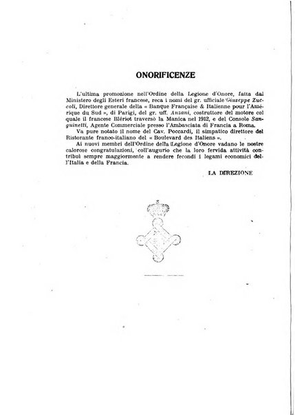 Rassegna economica italo-francese revue mensuelle des problemes economiques et commerciaux franco-italiens