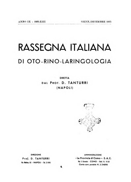 Rassegna italiana di oto-rino-laringologia