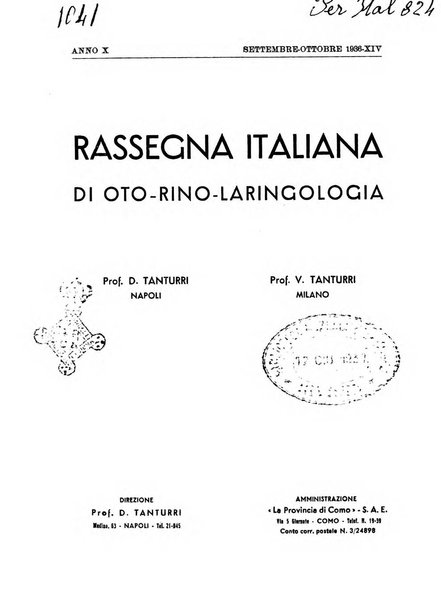 Rassegna italiana di oto-rino-laringologia