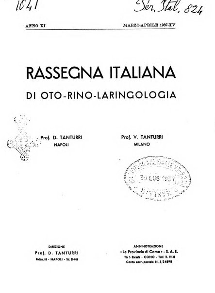 Rassegna italiana di oto-rino-laringologia