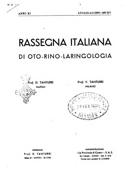 Rassegna italiana di oto-rino-laringologia