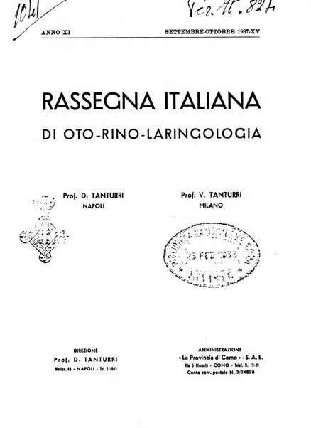 Rassegna italiana di oto-rino-laringologia