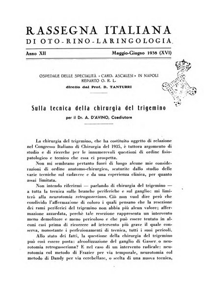 Rassegna italiana di oto-rino-laringologia