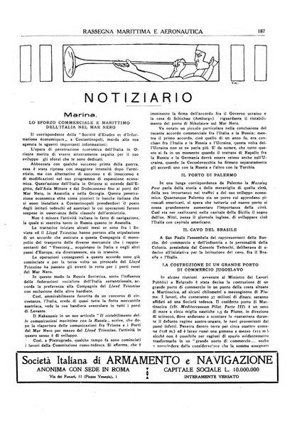 Rassegna marittima aeronautica illustrata