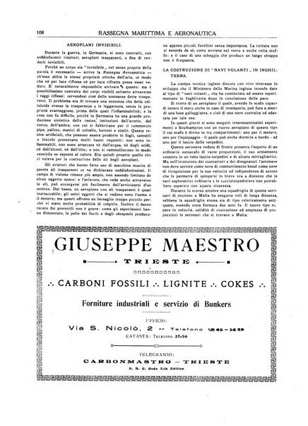 Rassegna marittima aeronautica illustrata