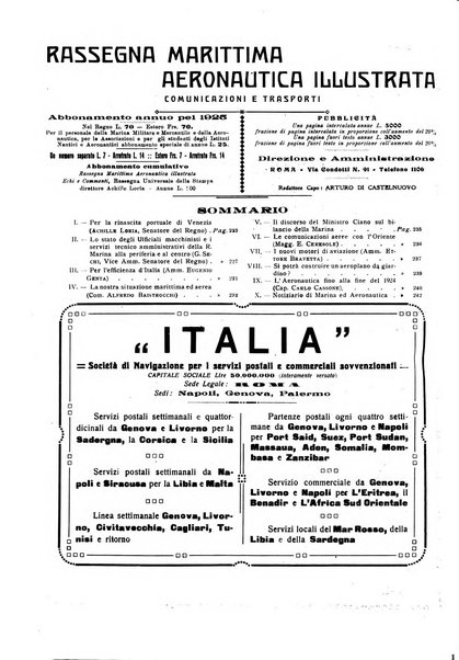 Rassegna marittima aeronautica illustrata