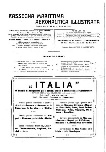 Rassegna marittima aeronautica illustrata