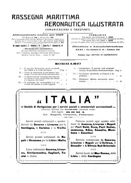 Rassegna marittima aeronautica illustrata