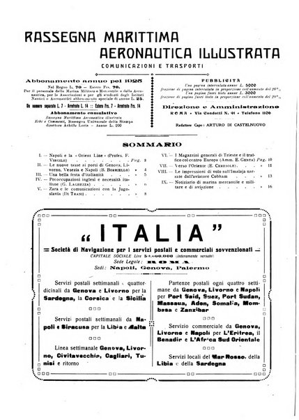 Rassegna marittima aeronautica illustrata