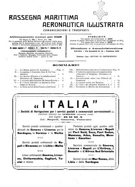 Rassegna marittima aeronautica illustrata