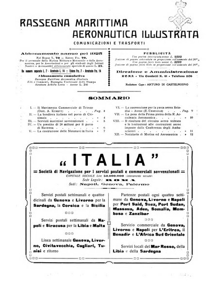 Rassegna marittima aeronautica illustrata