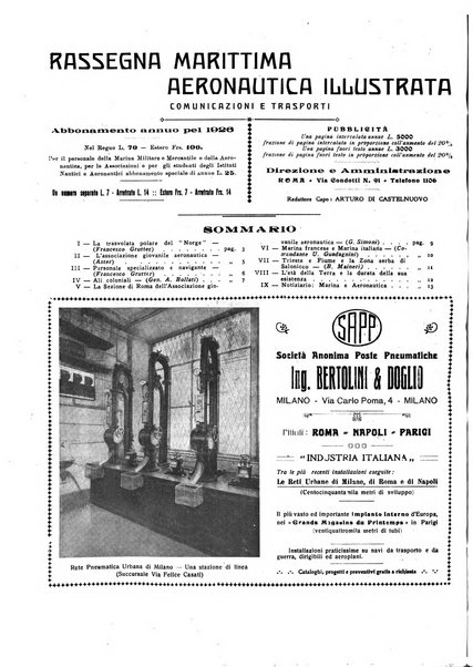 Rassegna marittima aeronautica illustrata