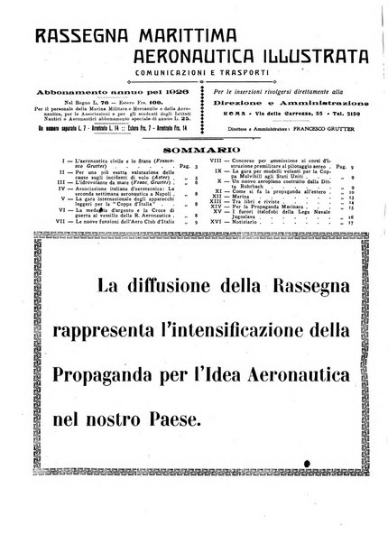 Rassegna marittima aeronautica illustrata