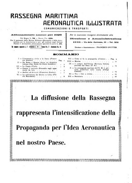 Rassegna marittima aeronautica illustrata