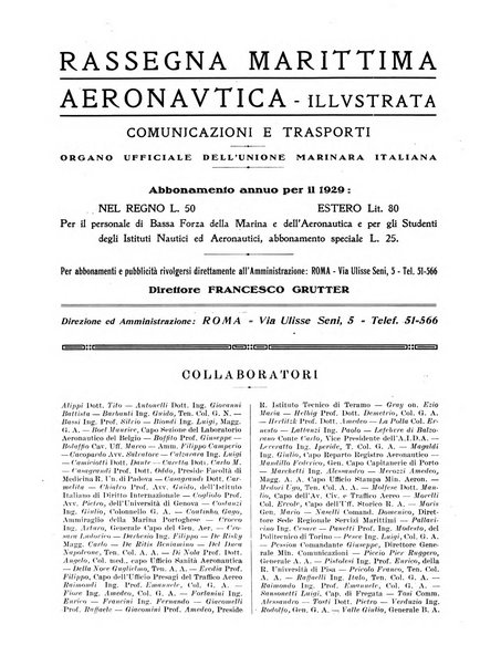 Rassegna marittima aeronautica illustrata