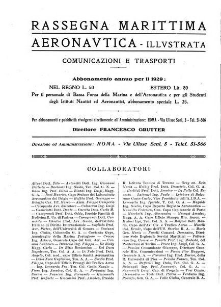 Rassegna marittima aeronautica illustrata