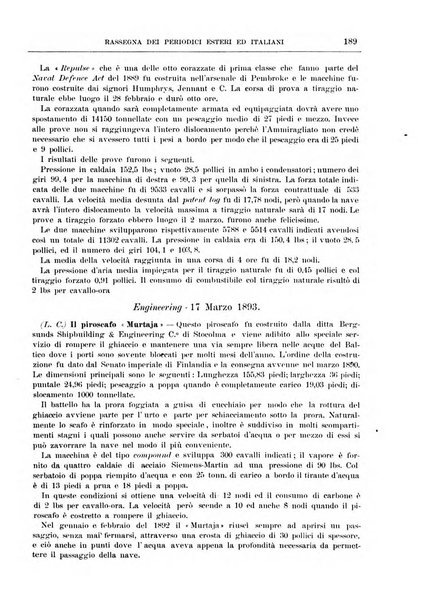 Rassegna navale periodico mensile di scienze ed arti marittime