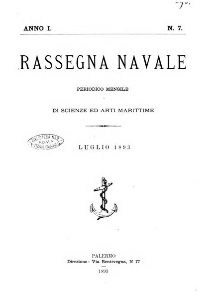 Rassegna navale periodico mensile di scienze ed arti marittime