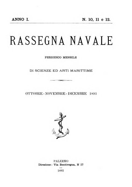 Rassegna navale periodico mensile di scienze ed arti marittime