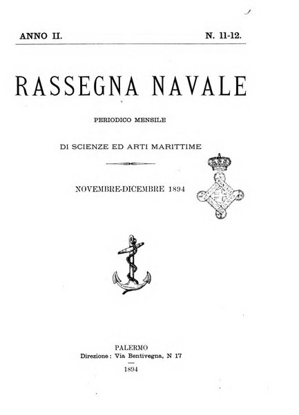 Rassegna navale periodico mensile di scienze ed arti marittime