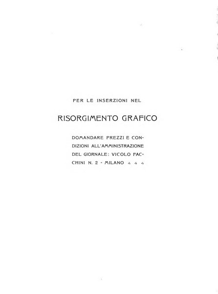 Il risorgimento grafico rivista tecnica mensile di saggi grafici e scritti tecnici