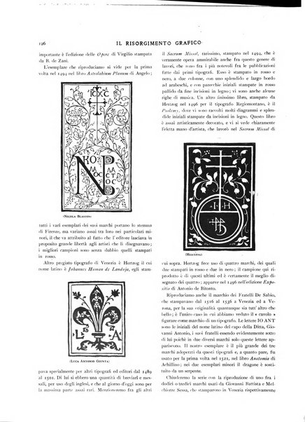 Il risorgimento grafico rivista tecnica mensile di saggi grafici e scritti tecnici