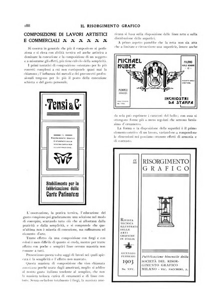 Il risorgimento grafico rivista tecnica mensile di saggi grafici e scritti tecnici