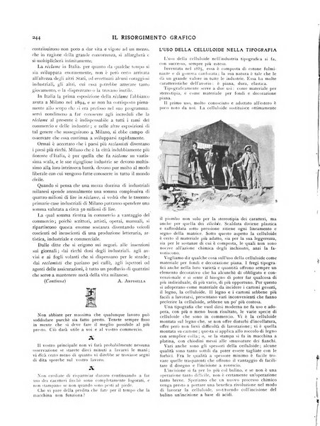 Il risorgimento grafico rivista tecnica mensile di saggi grafici e scritti tecnici