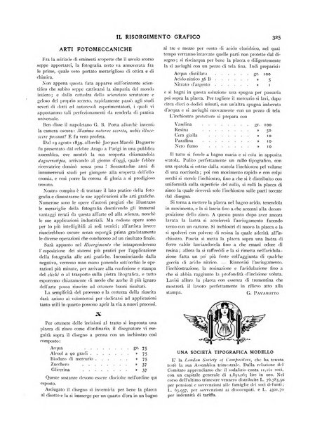 Il risorgimento grafico rivista tecnica mensile di saggi grafici e scritti tecnici