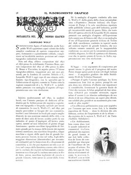 Il risorgimento grafico rivista tecnica mensile di saggi grafici e scritti tecnici