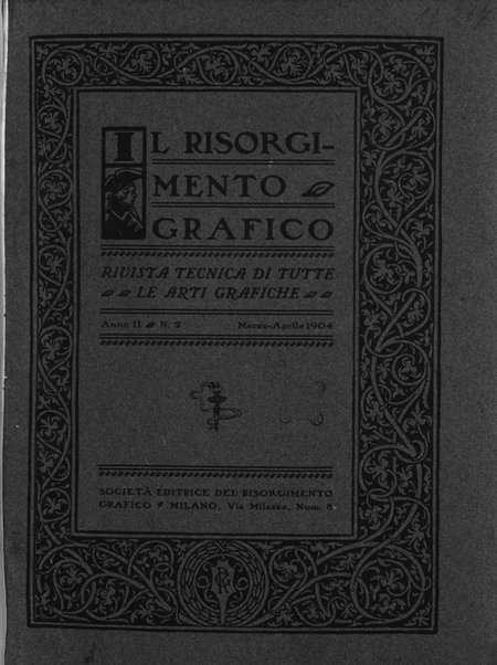 Il risorgimento grafico rivista tecnica mensile di saggi grafici e scritti tecnici