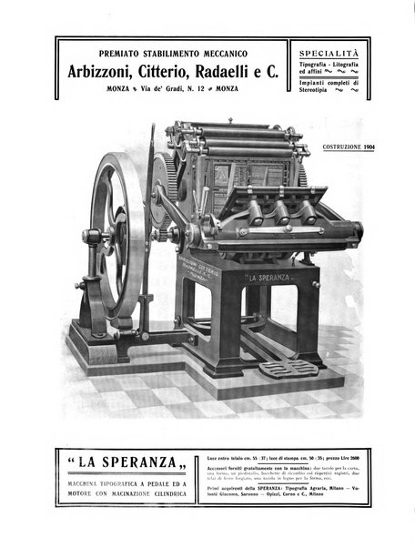 Il risorgimento grafico rivista tecnica mensile di saggi grafici e scritti tecnici