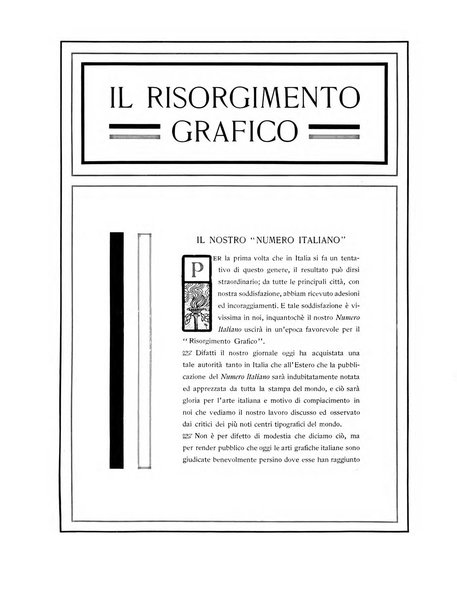 Il risorgimento grafico rivista tecnica mensile di saggi grafici e scritti tecnici