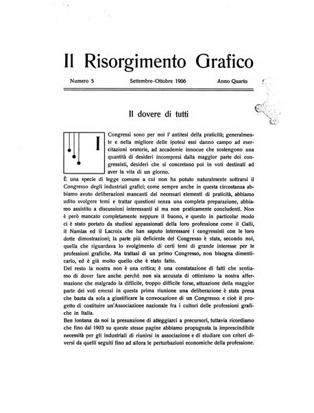 Il risorgimento grafico rivista tecnica mensile di saggi grafici e scritti tecnici